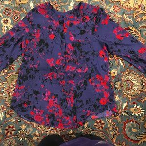 NYDJ Purple and Pink Blouse